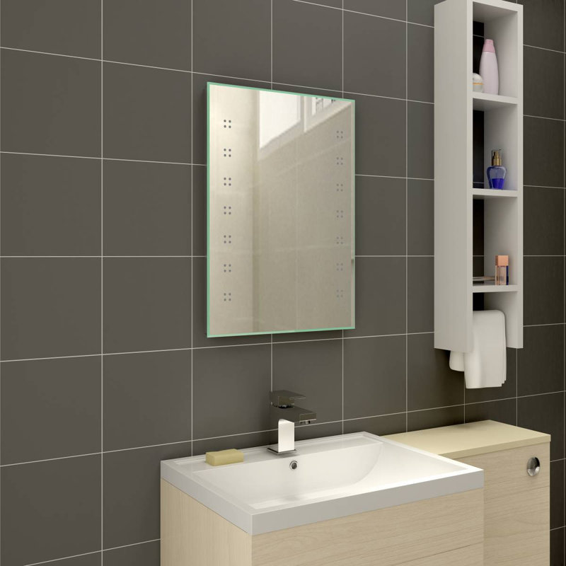 Heberling Metal Flat Wall Mirror, 80'' x 60''