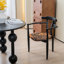 Chaise avec accoudoirs noirs 24,02 "(ensemble de 2)