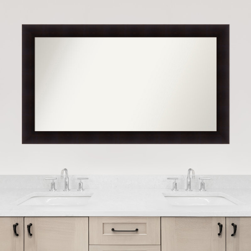 Miroir mural Jillissa, Rectangle, Noir, 28,75 po x 49,75 po