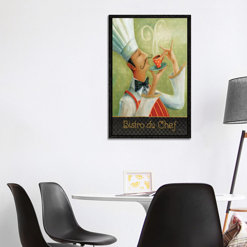 Cafe Moustache I by Lisa Audit - Gallery-Wrapped Canvas Giclée on Canvas, Black Framed, 101.6 cm H x 66.04 cm W