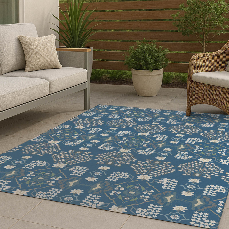 Tapis d'extérieur antidérapant Tilly, Rectangulaire 8 pi x 10 pi