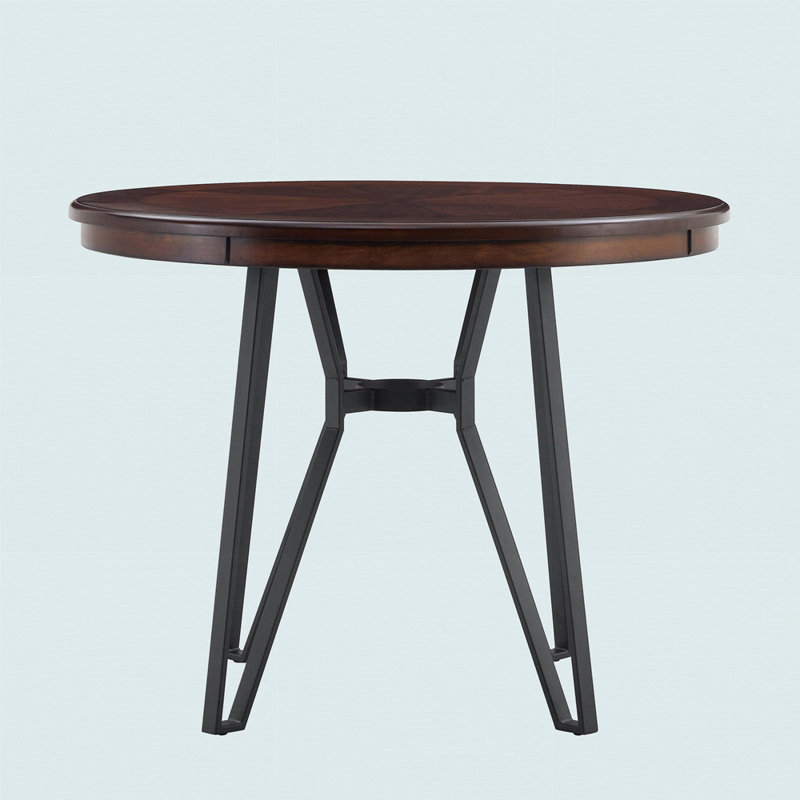 Table de salle à manger Nermira, Brun, H 30 po x L 46,85 po x l 46,85 po