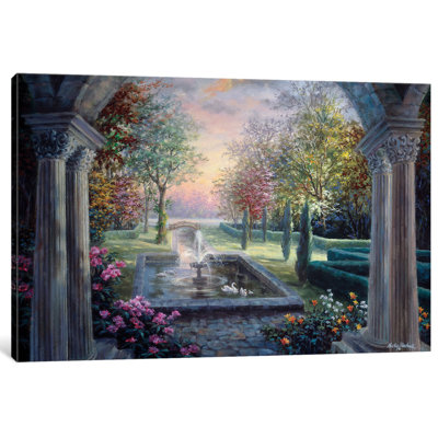 " Soulful Mediterranean Tranquility " by Nicky Boehme Painting Print