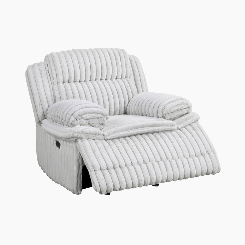 Melita 46" Modern & Contemporary Recliner - Corduroy Smooth Manual Recliner with Durable Reinforced Frame and Superior Comfort Seating
