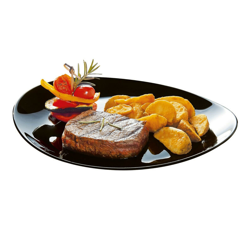 Damere 30cm Dinner Plate, Black