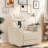 Power Recliner Chair With Side Control Buttons, Usb Port, Tray Table, Cup Holders, Rocking And 270° Swivel, Phone Holder, Pu Leather Recliner With Sturdy Frame And Footrest-350344678