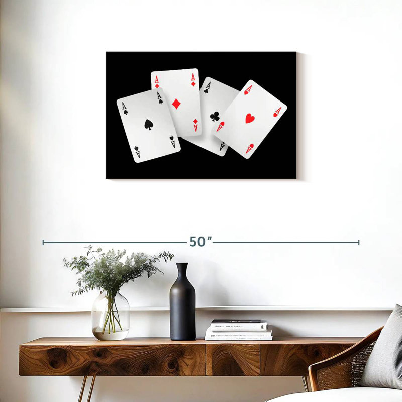  «Four Ace Card», H 20 po x l 30 po