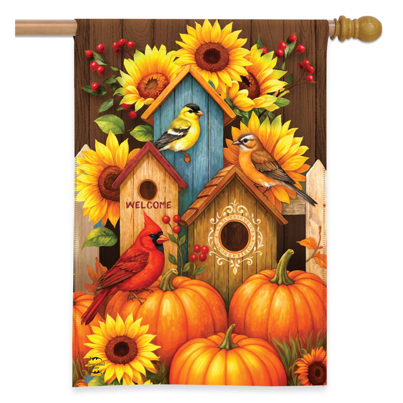 Trio d'automne Birdhouse Trio 28x40