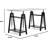 Adjustable Height Mixed Media Desk With Storage Shelves And Urban Farmhouse Design