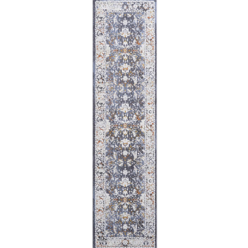 Tapis de chambre à coucher bleu, Tapis de couloir 2 pi x 8 pi