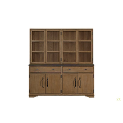 Armoire 2 pièces (bahut et buffet) - Amande