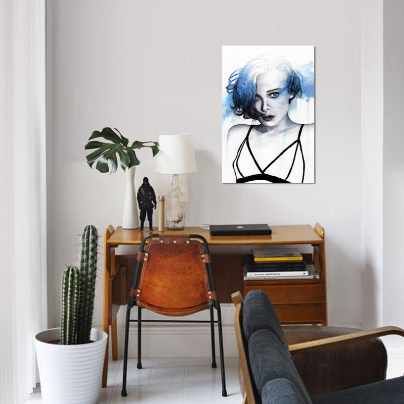 «Blue», reproduction sur toile, H 40 po x l 26 po x P 1,5 po, Toile tendue