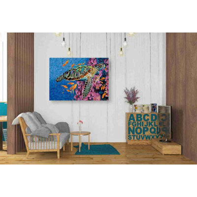 «Croisière le long II» par Carolee Vitaletti, art mural sur toile