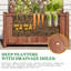 Set of 2 Raised Garden Beds with Trellis, Natural Wood Planter Boxes with Drainage Holes for Vegetables & Climbing Plants, Privacy Screen, Easy Assembly