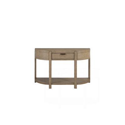 Curved 1-Drawer Console Table - Toffee