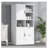 Freestanding Bathroom Storage Cabinet with Open Shelve, Adjustable Shelf