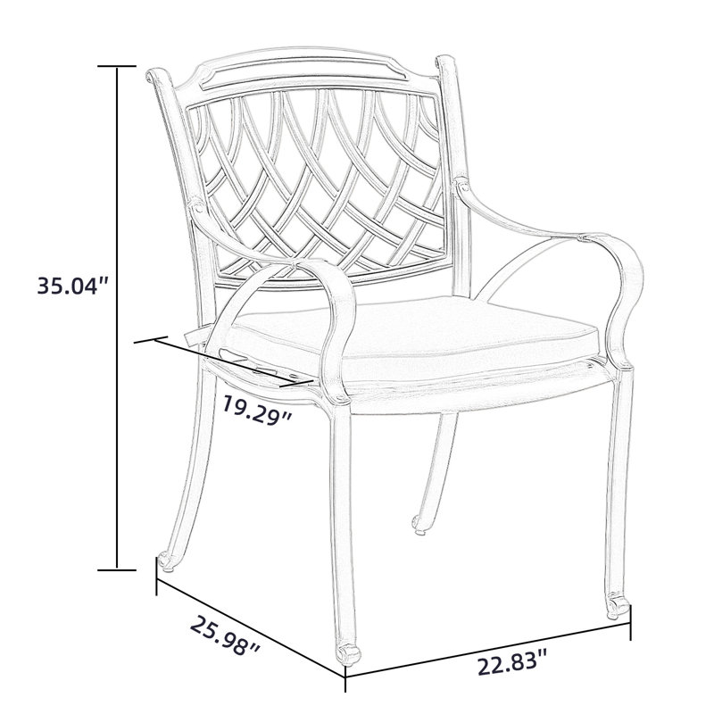 Fauteuil de salle à manger Arelli, Rouge brique