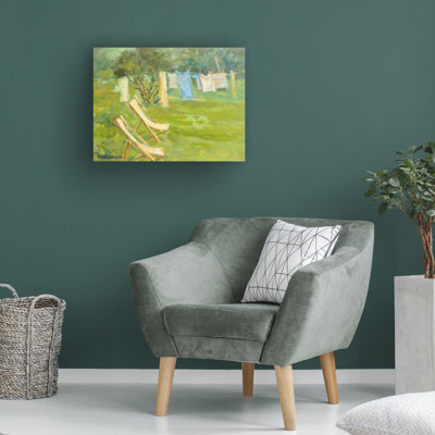Blanchisserie suspendue moderne et contemporaine sur toile