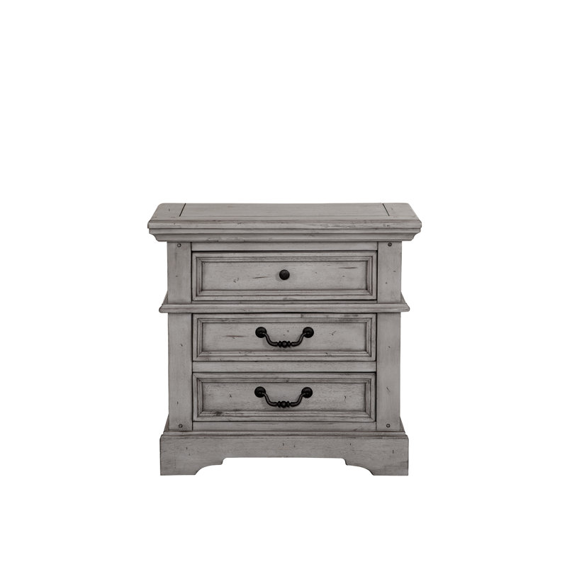Elgin 31'' W Nightstand, Antique Gray