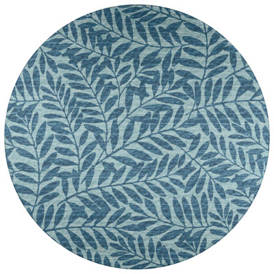 Eshana Chenille Washable Floral Indoor / Outdoor Rug