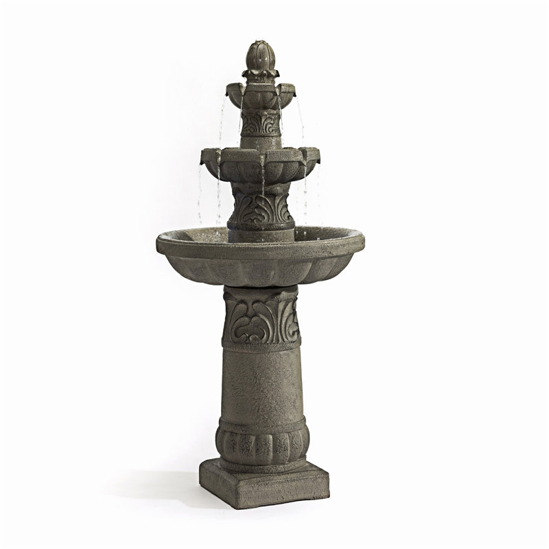 Grande fontaine à bulles en cascade avec résine