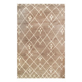 Moroccan Hand Woven Wool Geometric Area Rug