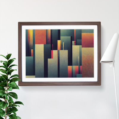 Halftone Vol.5 Abstract 1 Piece Single Picture Frame Painting