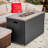 Emeram 43 Inch Propane Outdoor Fire Pit Table with Lid-695320239