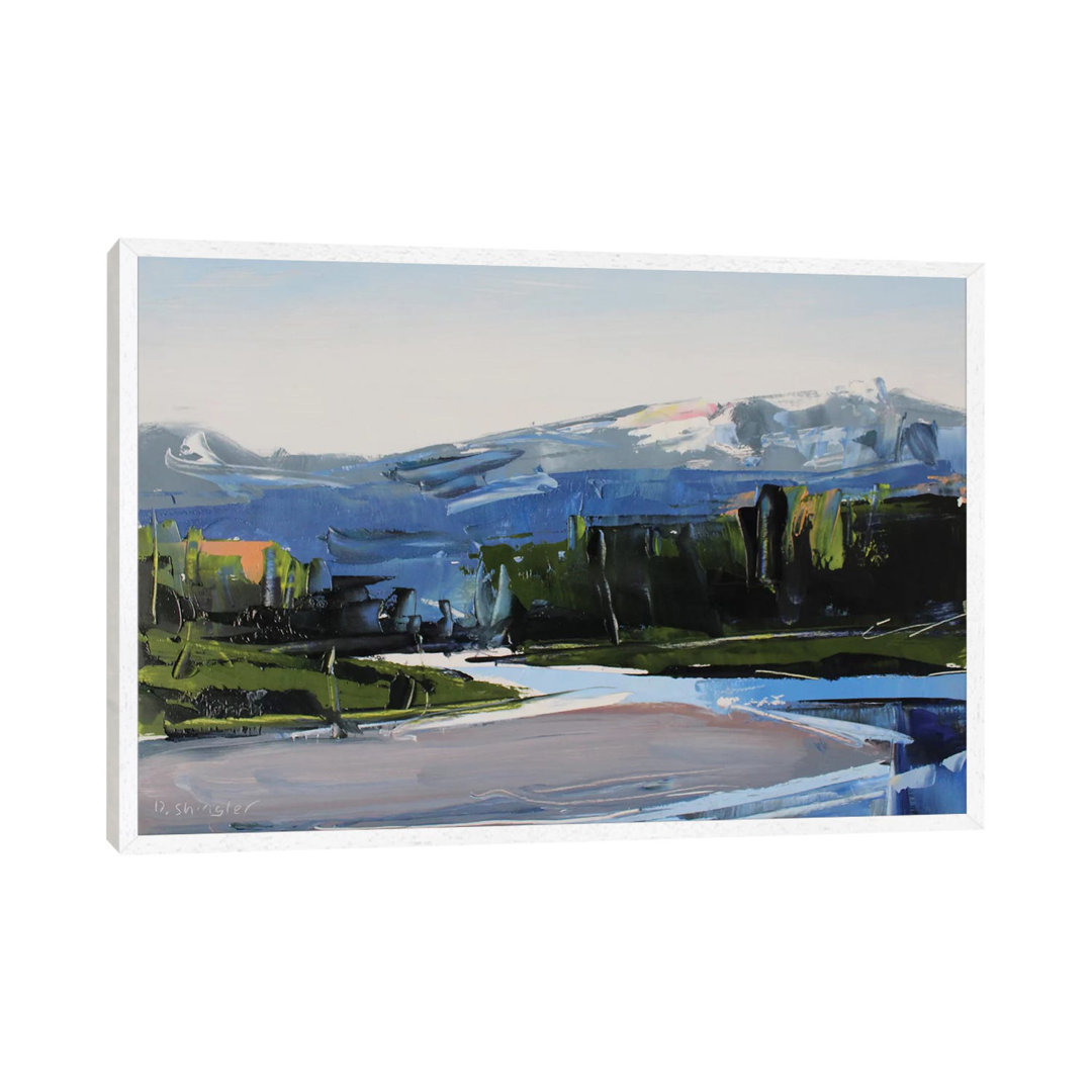 Snake River, WY von David Shingler - Galerie-verpackte Leinwand Giclée auf Leinwand