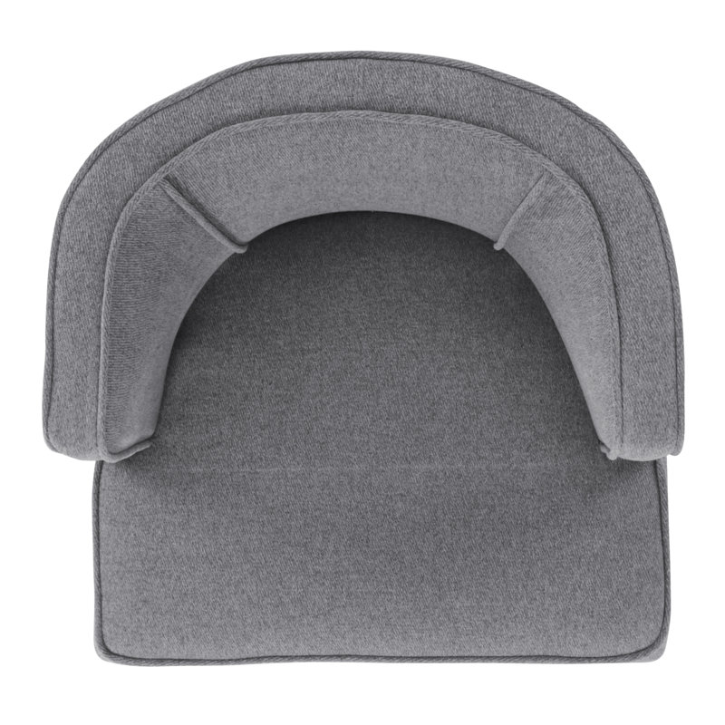 Abbeville Upholstered Barrel Chair, Grey