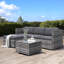 Wicker 4 - Person Garden Lounge Set with Cushions-1151980910