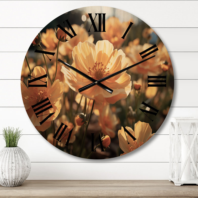 Horloge murale en bois massif Yensid, Moyenne