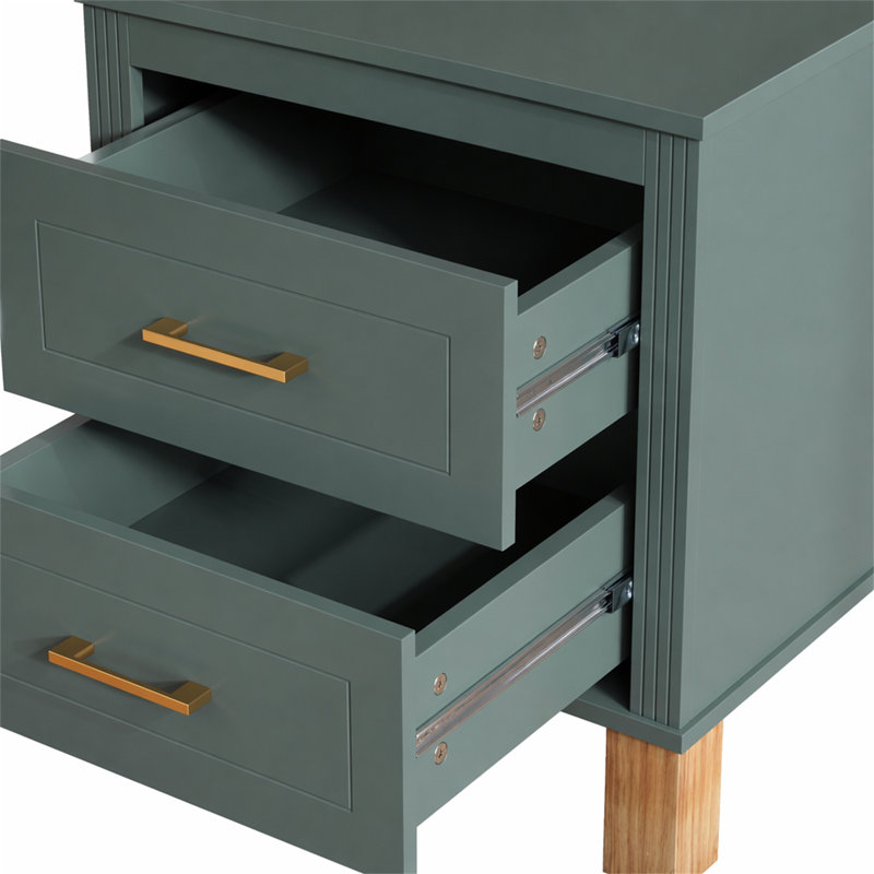 Table de chevet 2 tiroirs, Blue