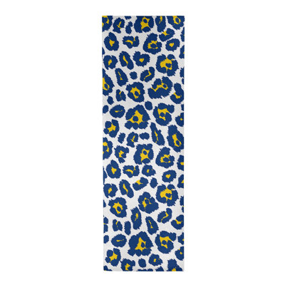 Imprimé animal blanc/bleu/jaune Tapis décoratif