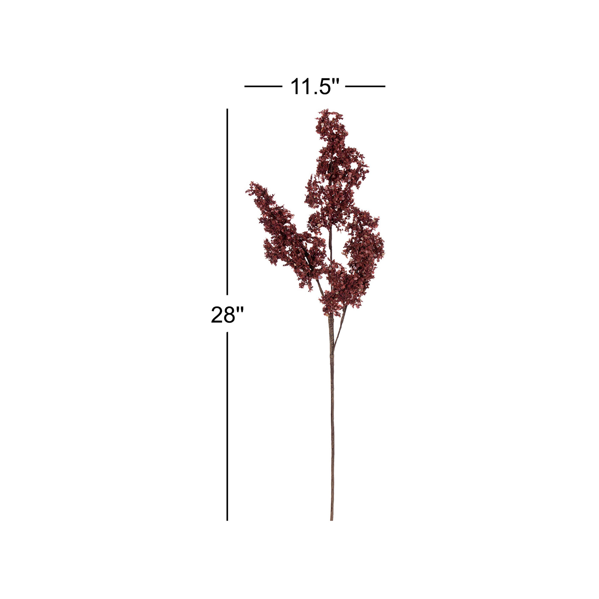 Rich Orange 28'' Faux Foliage Branch, Pink