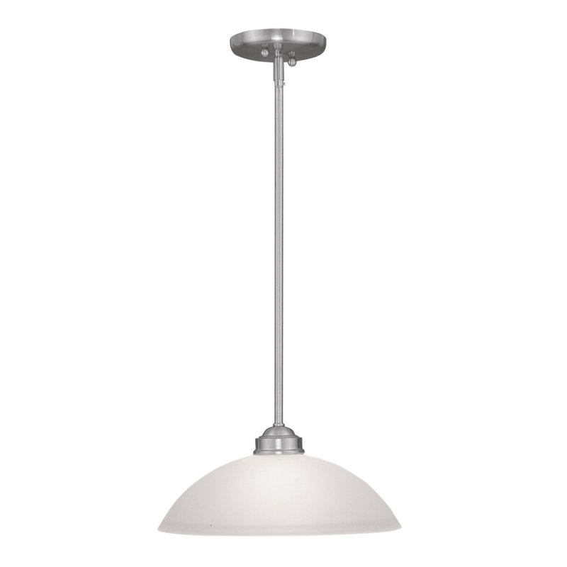Annete 1 - Light Pendant, Brushed Nickel, 8" H x 6.5" W x 6.5" D