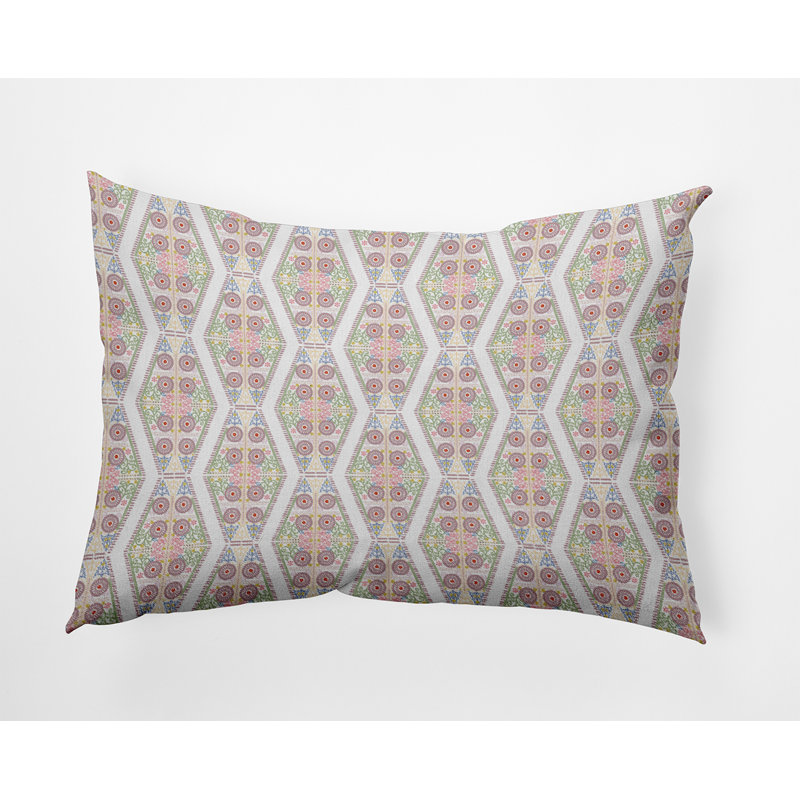 Geometric Reversible Throw Pillow, 14"H x 20"W, Rectangular