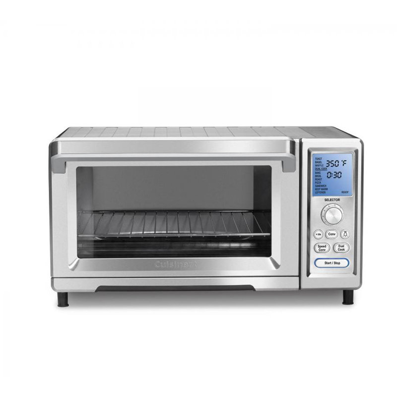 Chef's Stainless Steel Digital Convection Toaster Oven with LCD Display