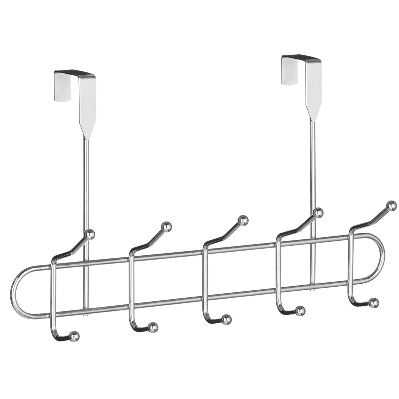 Boadicea Stainless Steel Over-the-Door 10 - Hook Wall Mounted Coat Rack