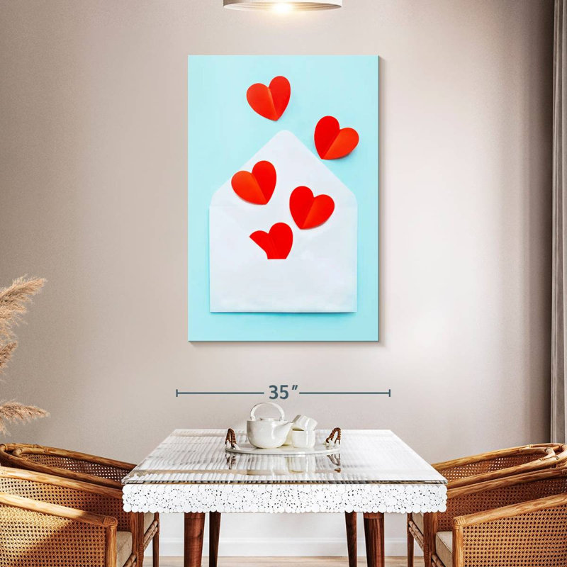 Lettre Hardie pour la Saint-Valentin, H 48 po x l 32 po