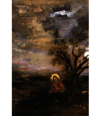 «Christ in the Garden of Olives» par Gustav Moreau, reproduction d'art