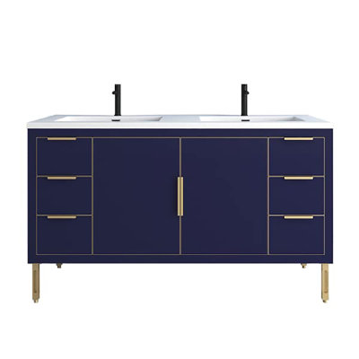 Ensemble de meuble-lavabo double 84 po