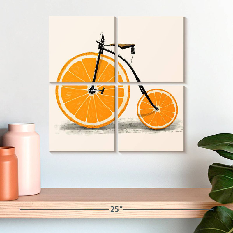 Mehar Clockwork Orange Bicycle, 18'' H x 18'' W
