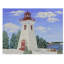 Deagen «Winter Lighthouse 1», reproduction d'impression sur toile tendue-30364455