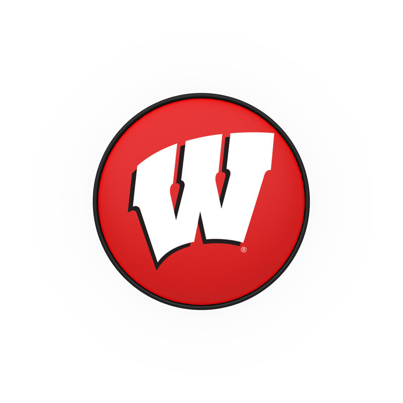 NCAA Swivel Bar & Counter Stool, Counter Stool (25" Seat Height), Wisconsin (W)