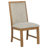 Contemporary Rectangular Dining Set with Angled Legs and Upholstered Comfort