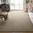 Nonatum Natural Fiber Sisal Pile Striped Rug-20947525