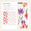 Papier peint tulipe et aquarelle