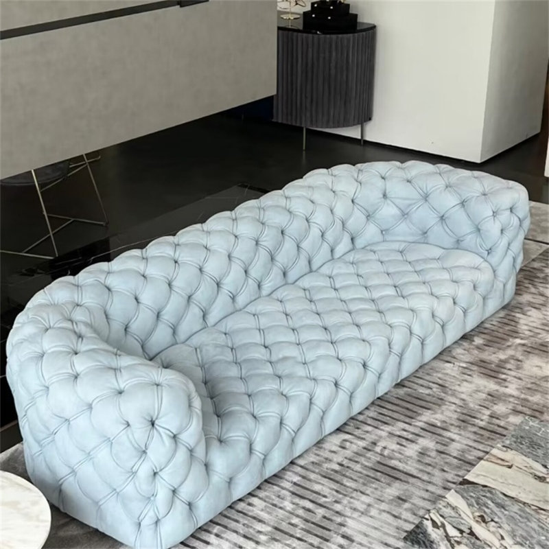 American Light Luxury Blue Sofa