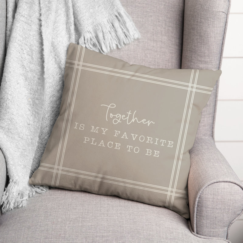 Outdoor Reversible Throw Pillow, Gray